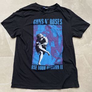 1991 Guns N Roses "Use Your Illusion" Vintage Tour Band Rock Tee Shirt 90s 1990s